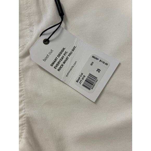 Yummie by Heather Thomson Boot Cut White Size 29 NWT - Picture 3 of 6